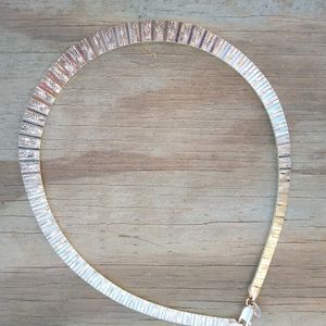 Egyptian style reversible 925 sterling silver neck